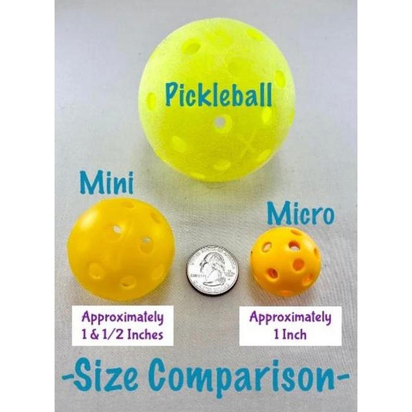 Set Of 12 Micro Pickleball Christmas Ornaments | Pickleball Christmas Gifts And Decor