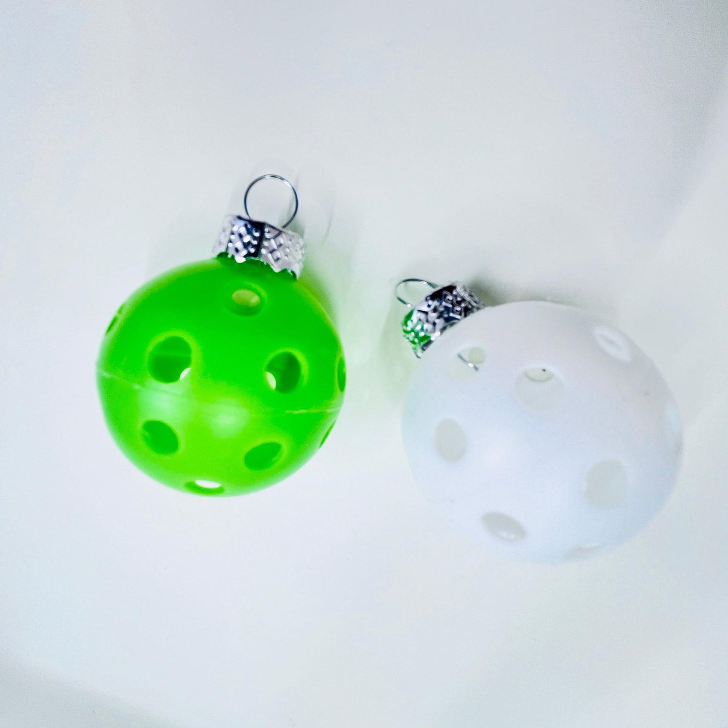 Set of 12 Mini Pickleball Christmas Ornaments | Pickleball Christmas Gifts And Decor
