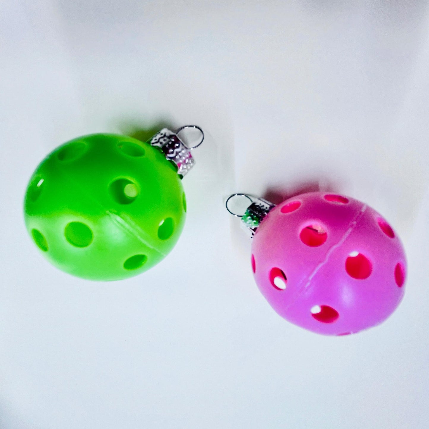 Set of 12 Mini Pickleball Christmas Ornaments | Pickleball Christmas Gifts And Decor