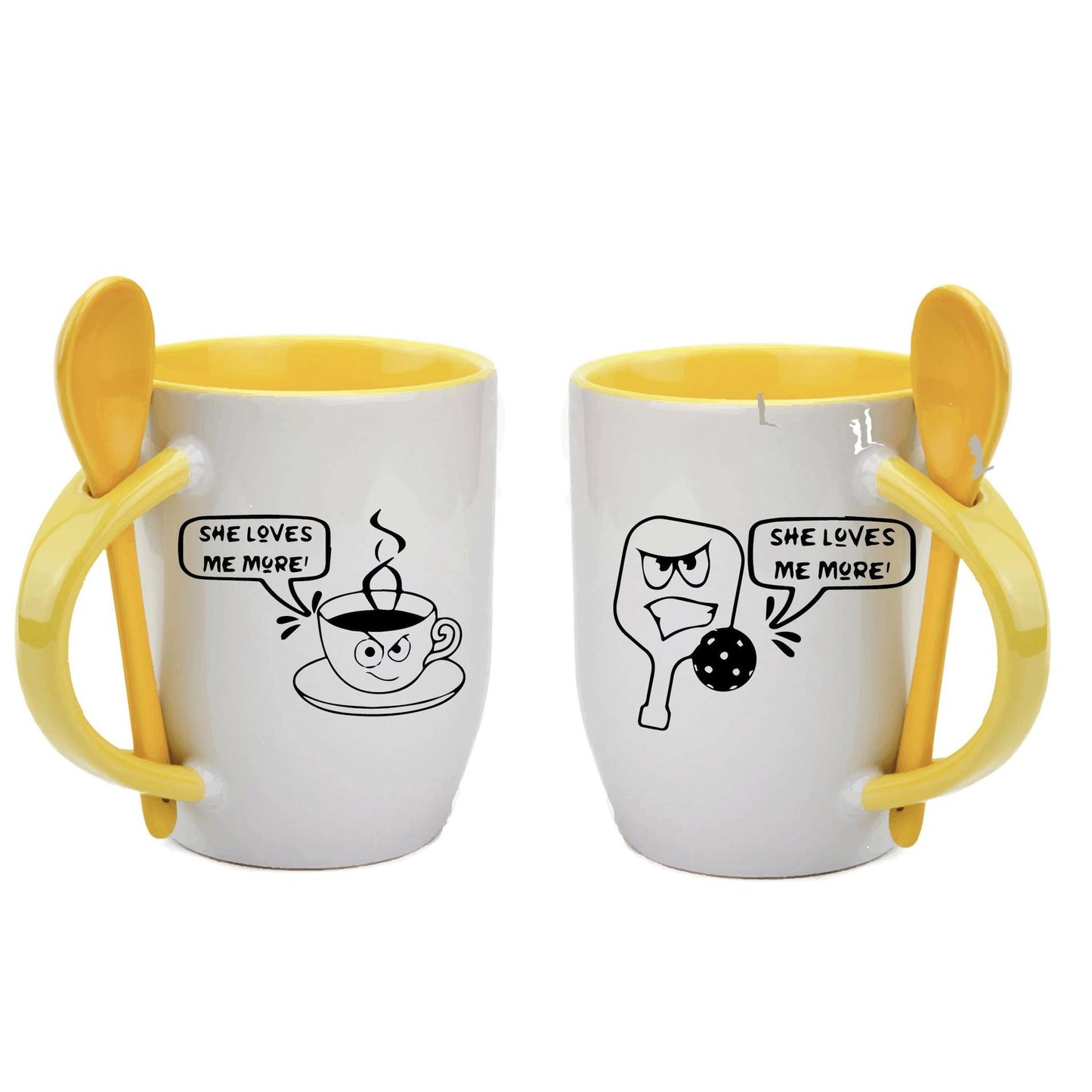 She loves Me More Than | Pickleball Coffee Cup | Fun Pickleball Gifts