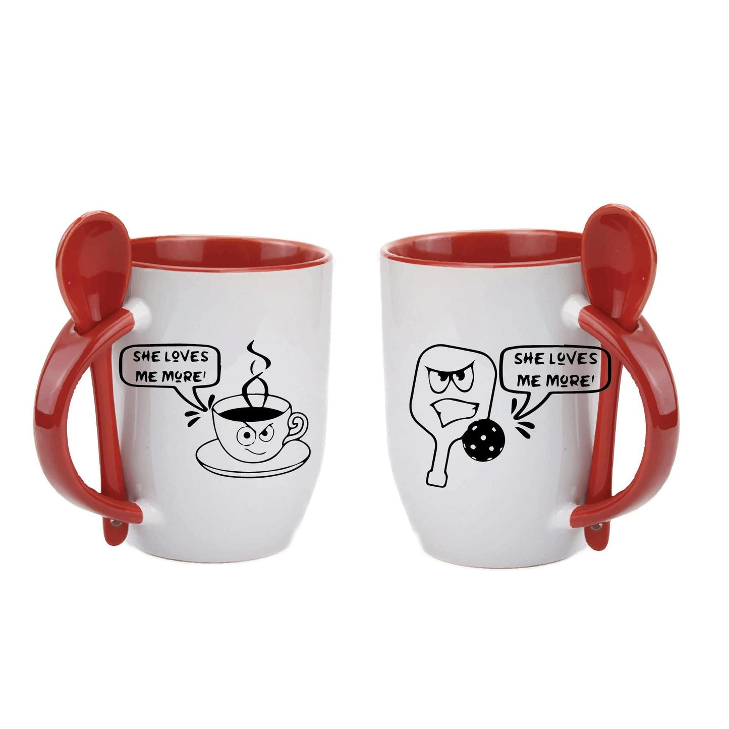 She loves Me More Than | Pickleball Coffee Cup | Fun Pickleball Gifts