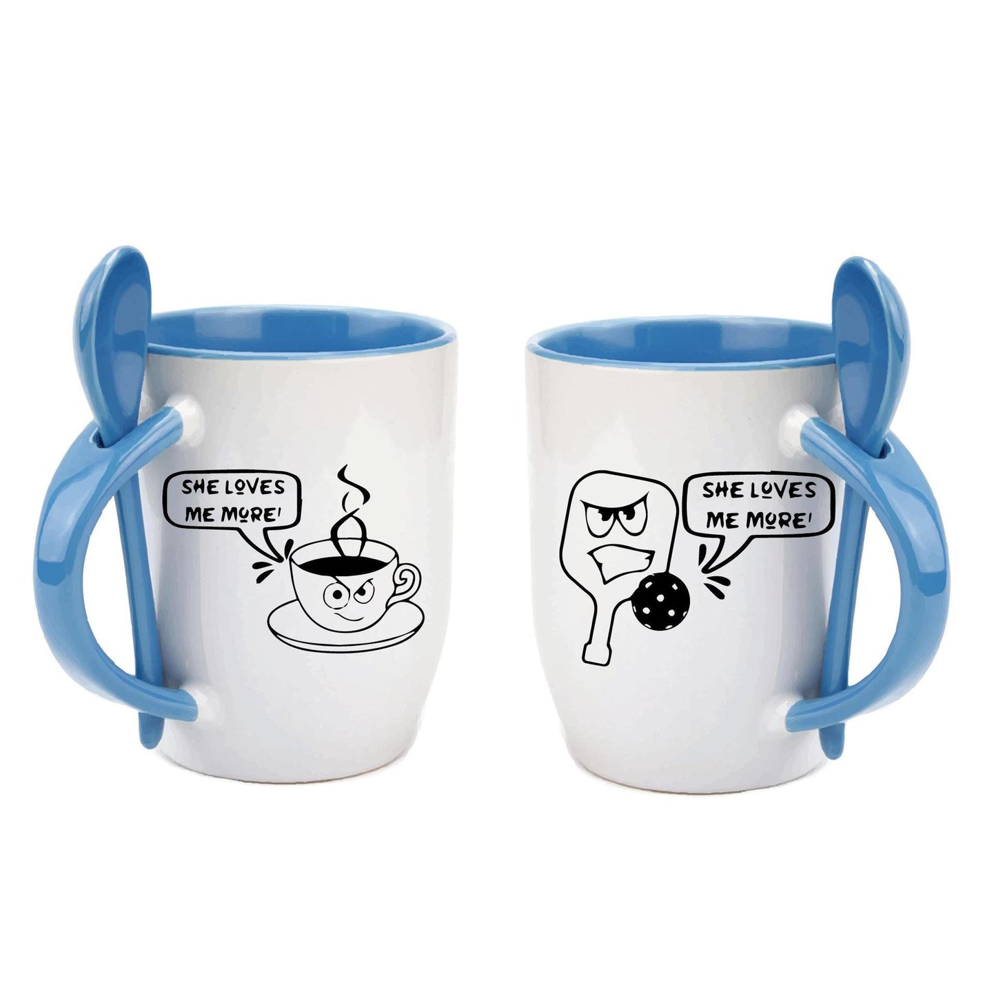 She loves Me More Than | Pickleball Coffee Cup | Fun Pickleball Gifts