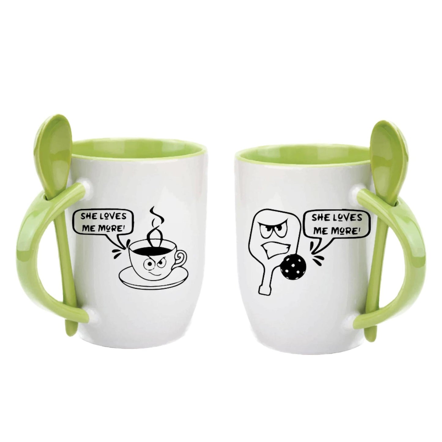 She loves Me More Than | Pickleball Coffee Cup | Fun Pickleball Gifts