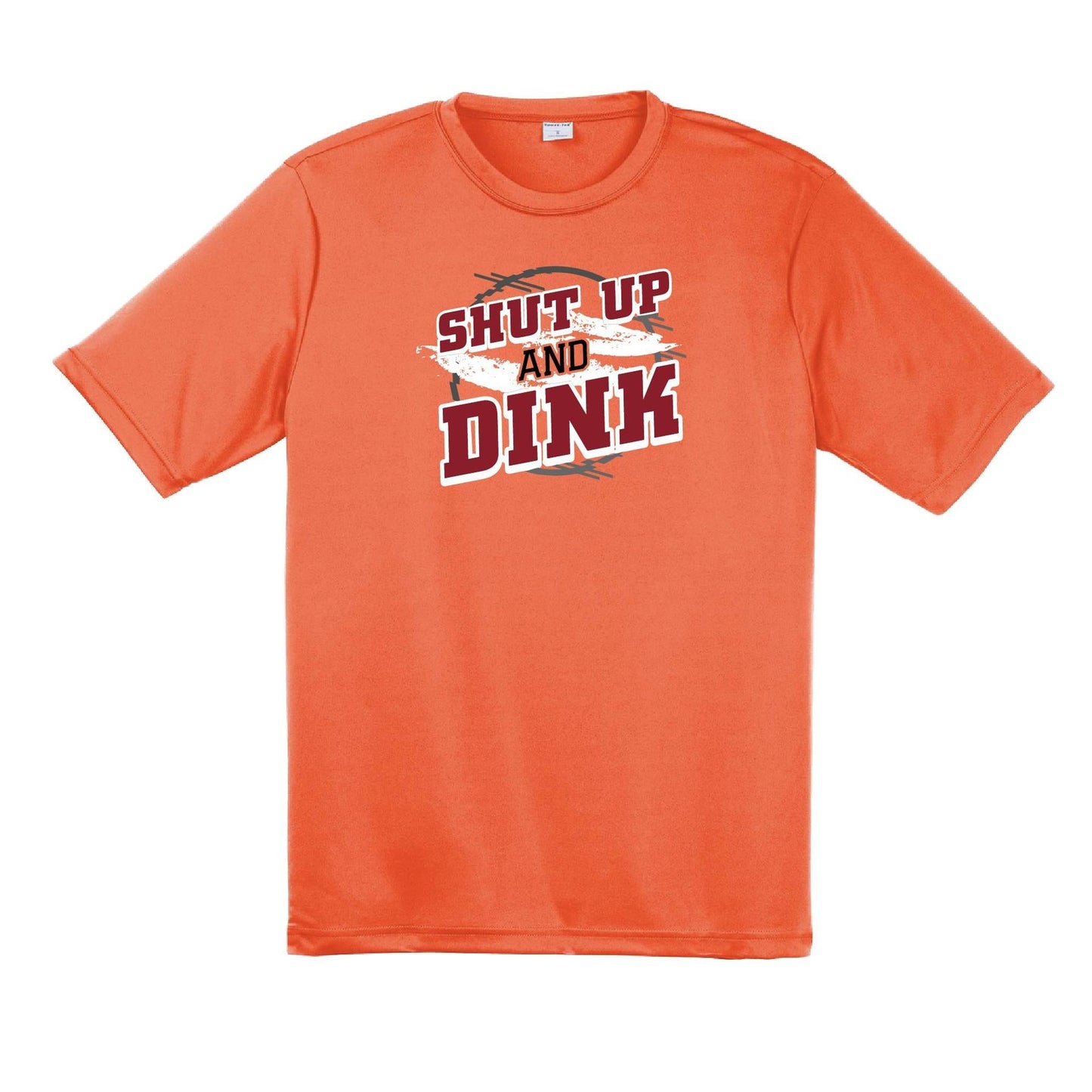 Shut Up And Dink | Men's Short Sleeve Athletic Performance T-Shirt | 100% Polyester