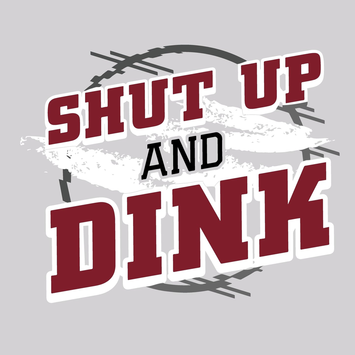Shut Up And Dink | Women’s Fitted Hoodie Pickleball Sweatshirt | 50% Cotton 50% Poly Fleece
