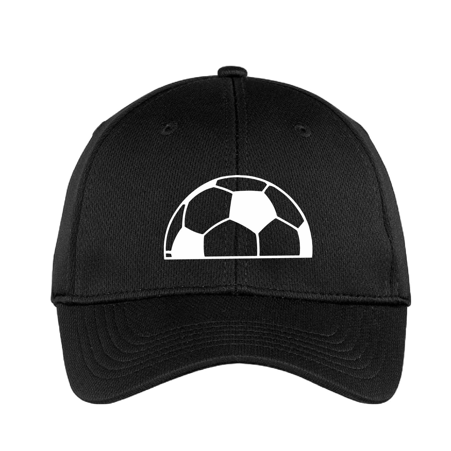 Half Soccer Ball | Soccer Hat | Moisture-Wicking 100% Polyester