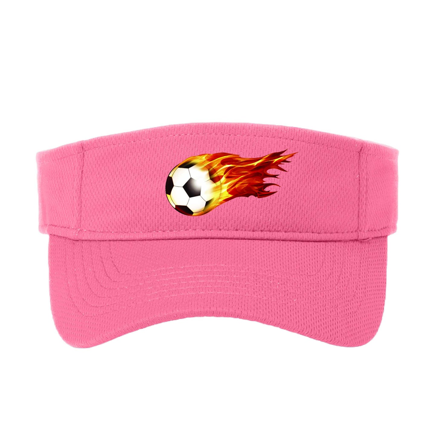 On Fire Soccer Ball | Soccer Visors | Moisture Wicking 100% Polyester