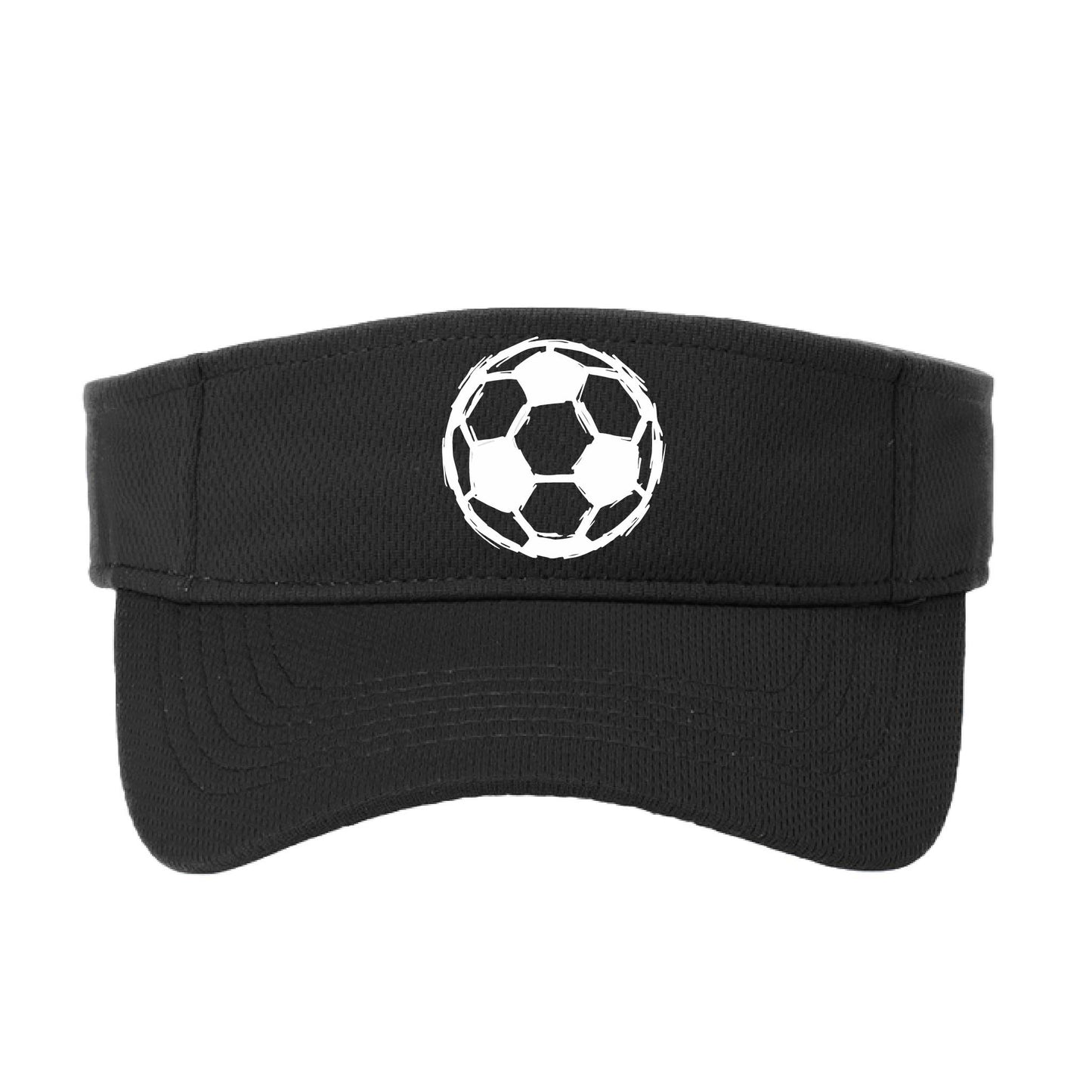 Soccer Sketched | Soccer Visors | Moisture Wicking 100% Polyester
