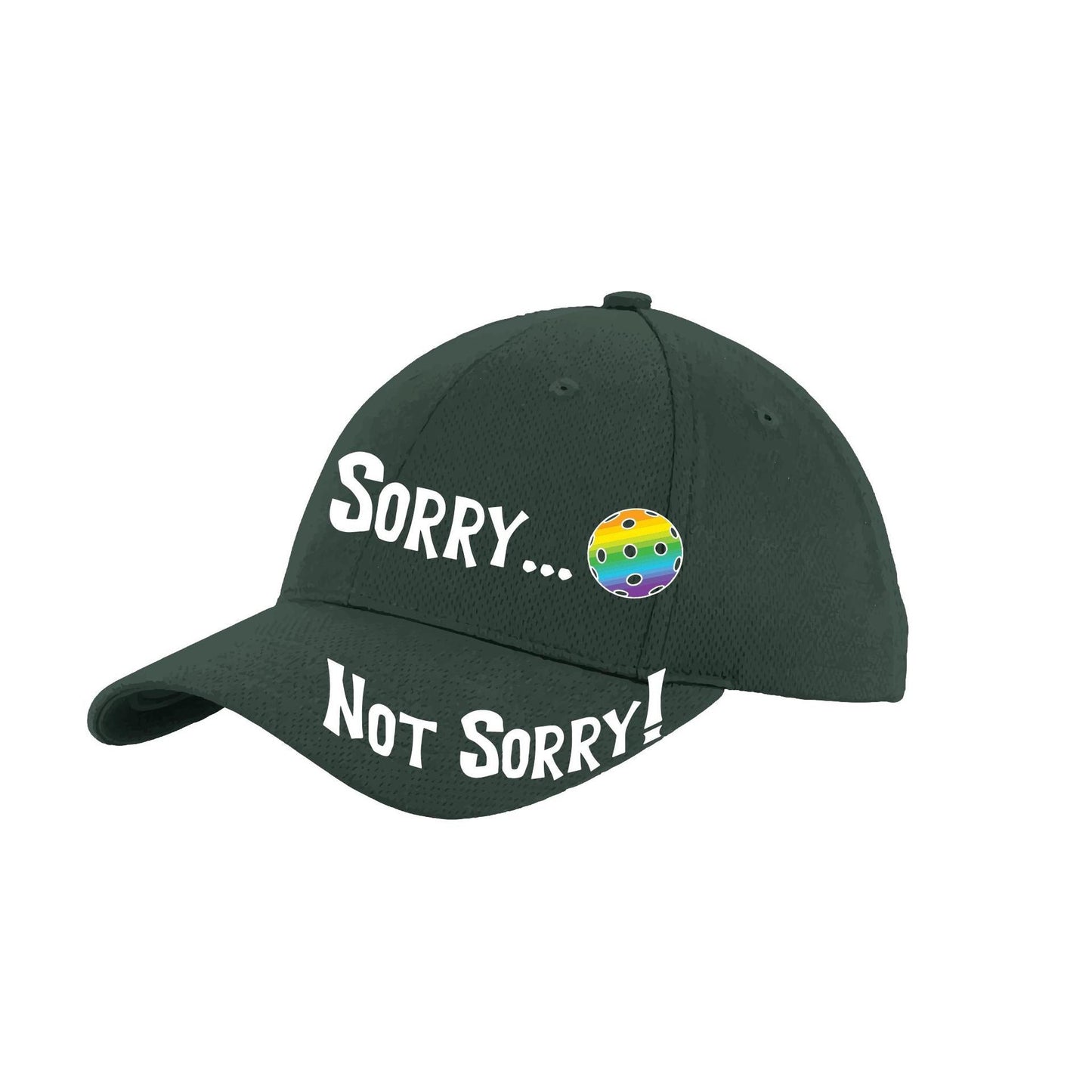 Sorry Not Sorry Customizable 10 Pickleball Colors | Pickleball Hat | Moisture-Wicking 100% Polyester