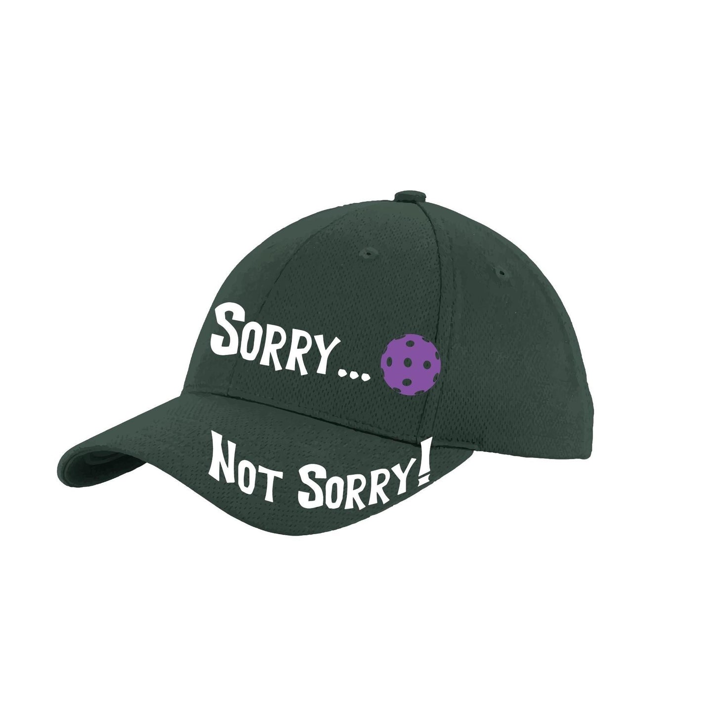 Sorry Not Sorry Customizable 10 Pickleball Colors | Pickleball Hat | Moisture-Wicking 100% Polyester