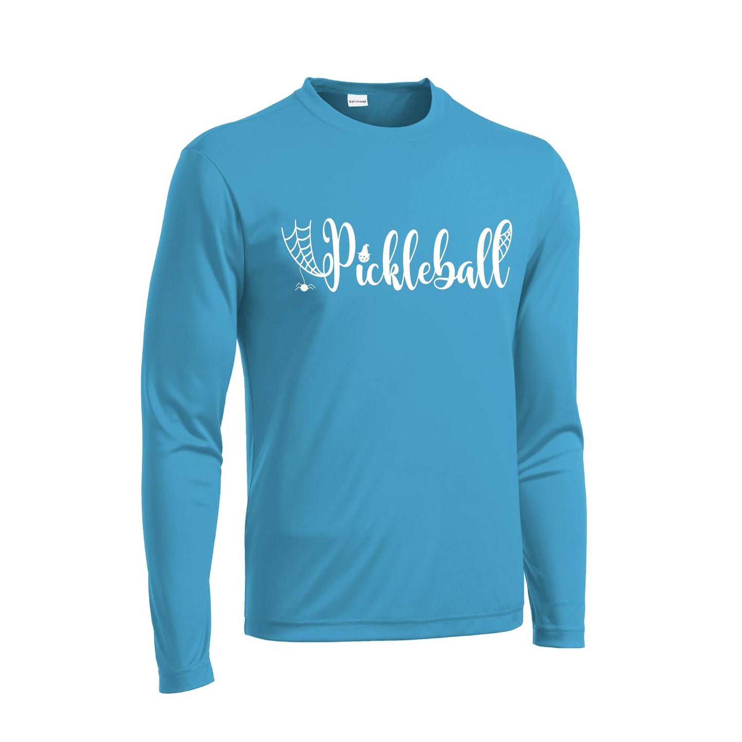 Spider Pickleball | Men's Long Sleeve Athletic Performance T-Shirt | 100% Polyester