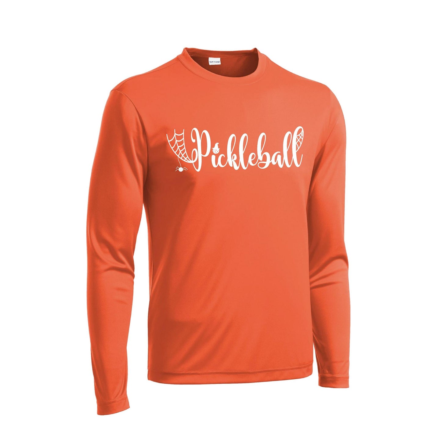 Spider Pickleball | Men's Long Sleeve Athletic Performance T-Shirt | 100% Polyester