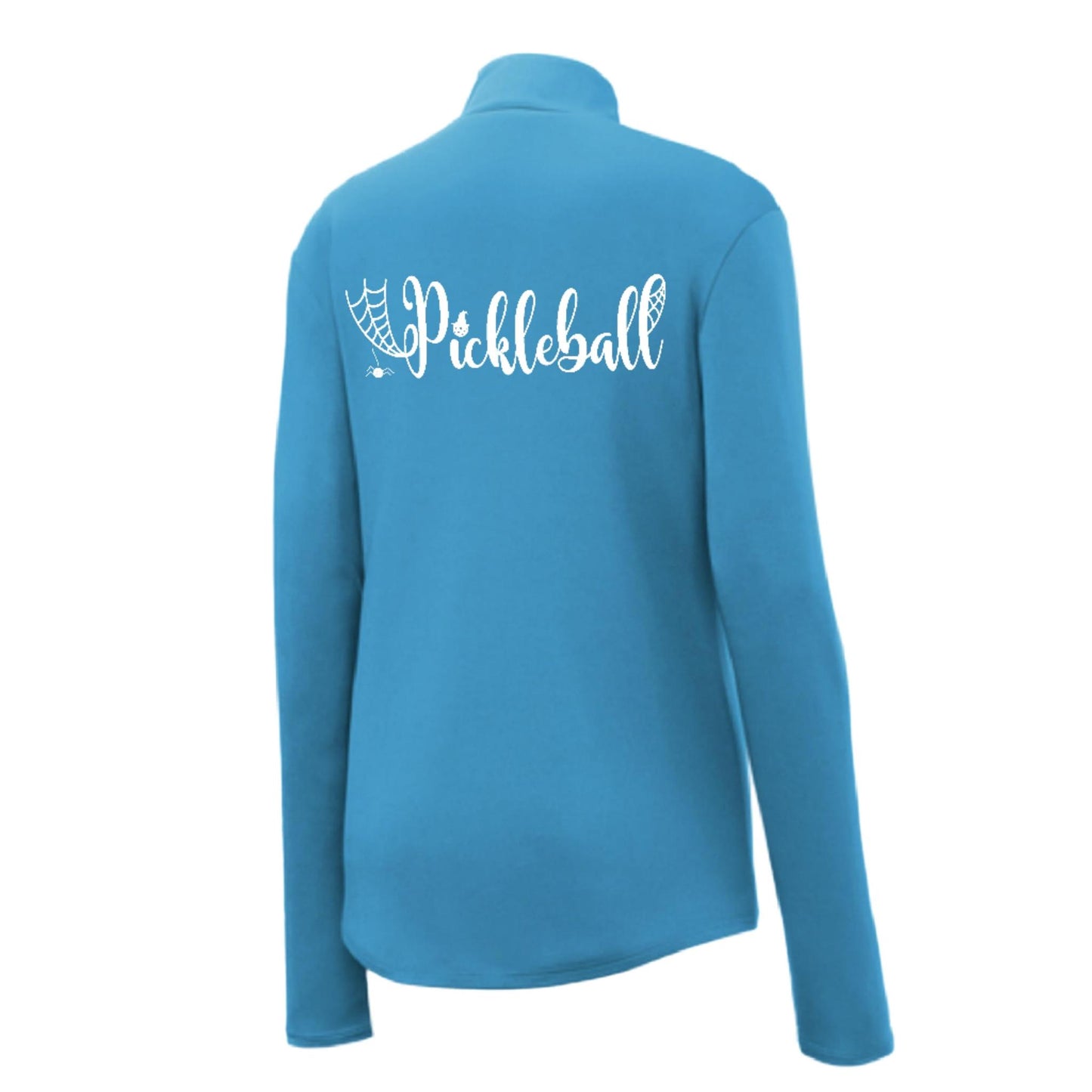 Spider Pickleball | Women's 1/4 Zip Pickleball Performance Pullover Shirt | 100% Polyester