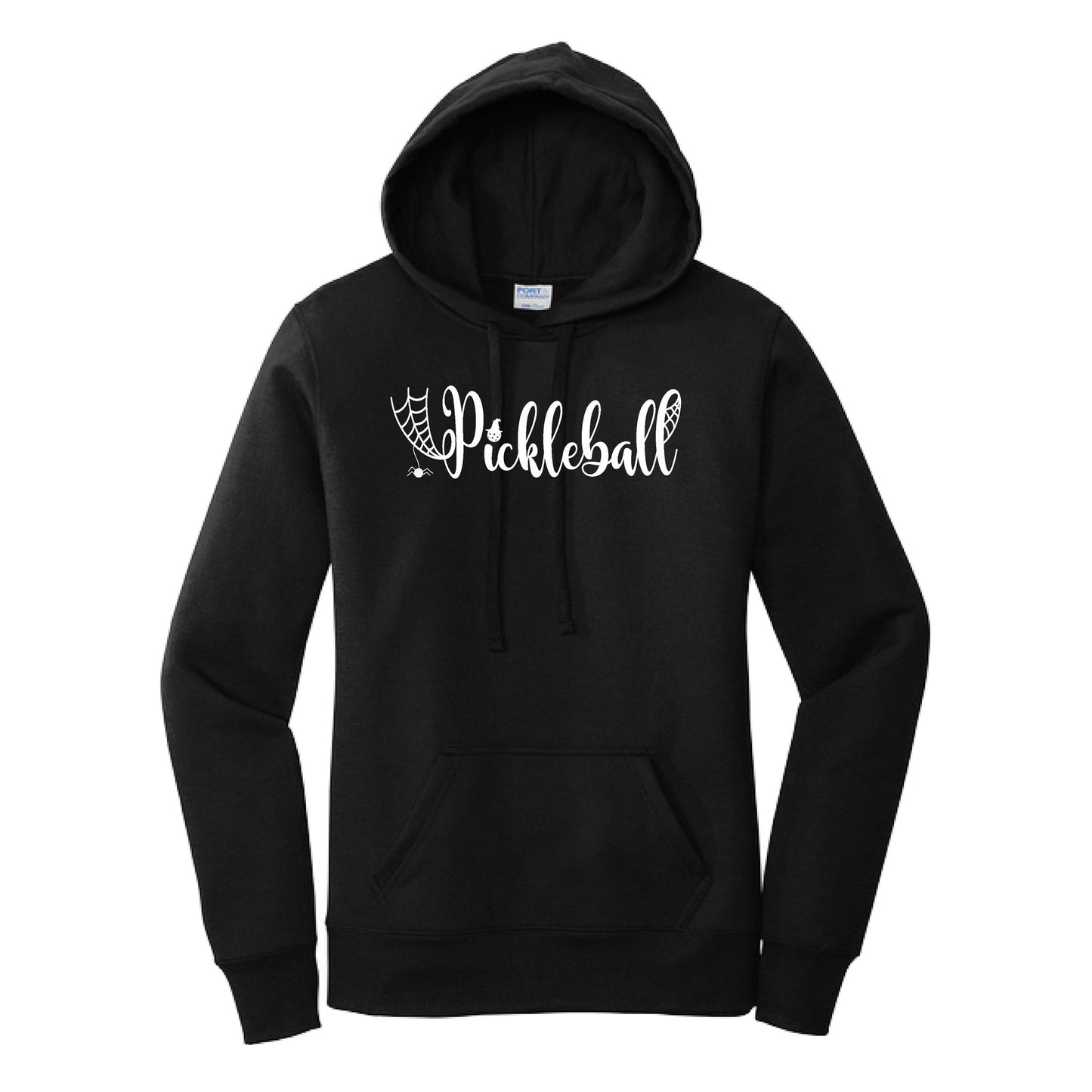 Spider Pickleball | Women’s Fitted Hoodie Pickleball Sweatshirt | 50% Cotton 50% Poly Fleece