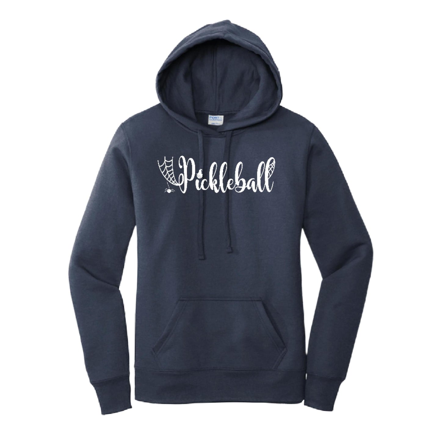 Spider Pickleball | Women’s Fitted Hoodie Pickleball Sweatshirt | 50% Cotton 50% Poly Fleece
