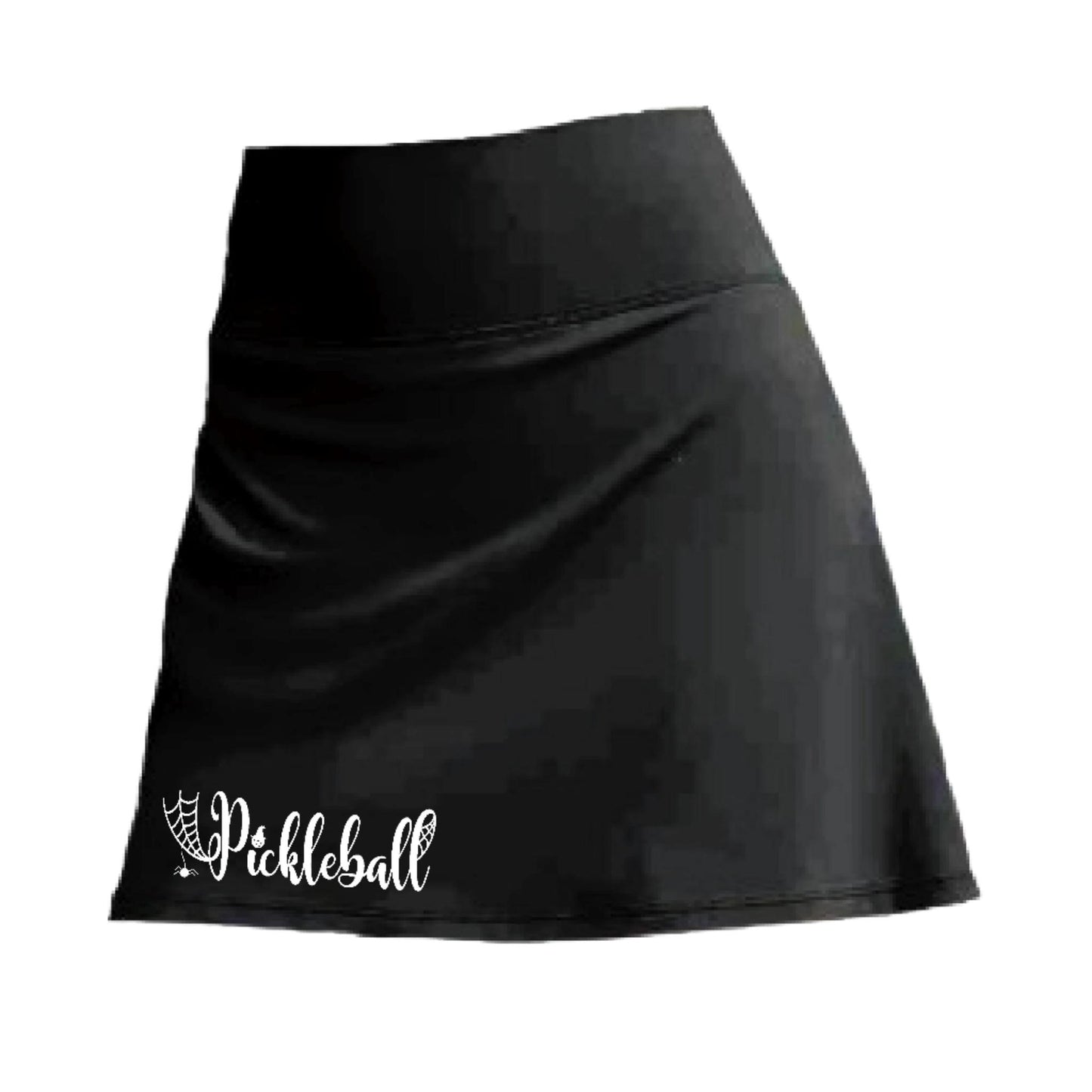 Customizable Two Skorts Set (Black & Grey) Halloween Designs | Pickleball Women’s Skorts | High-Performance Skorts with Shorts and Pockets
