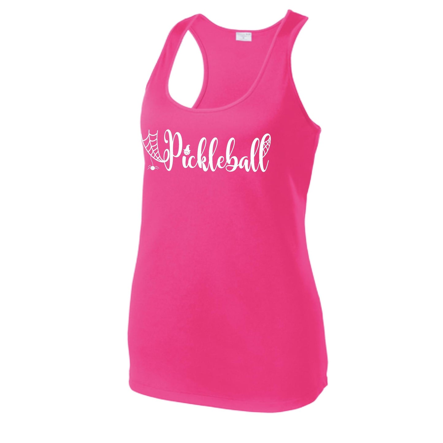Spider Pickleball | Women's Racerback Pickleball Performance Tank | 100% Polyester