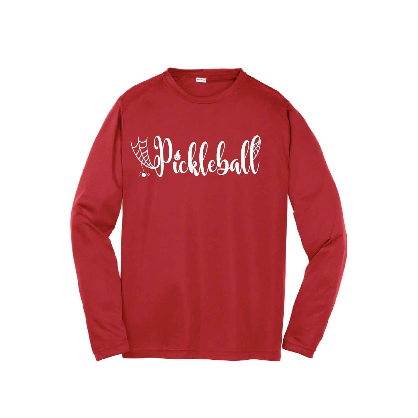 Spider Pickleball | Youth Long Sleeve Pickleball Performance T-Shirts | 100% Polyester
