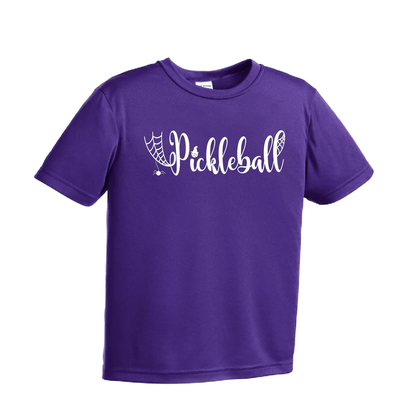 Spider Pickleball | Youth Short Sleeve Pickleball Performance T-Shirts | 100% Polyester