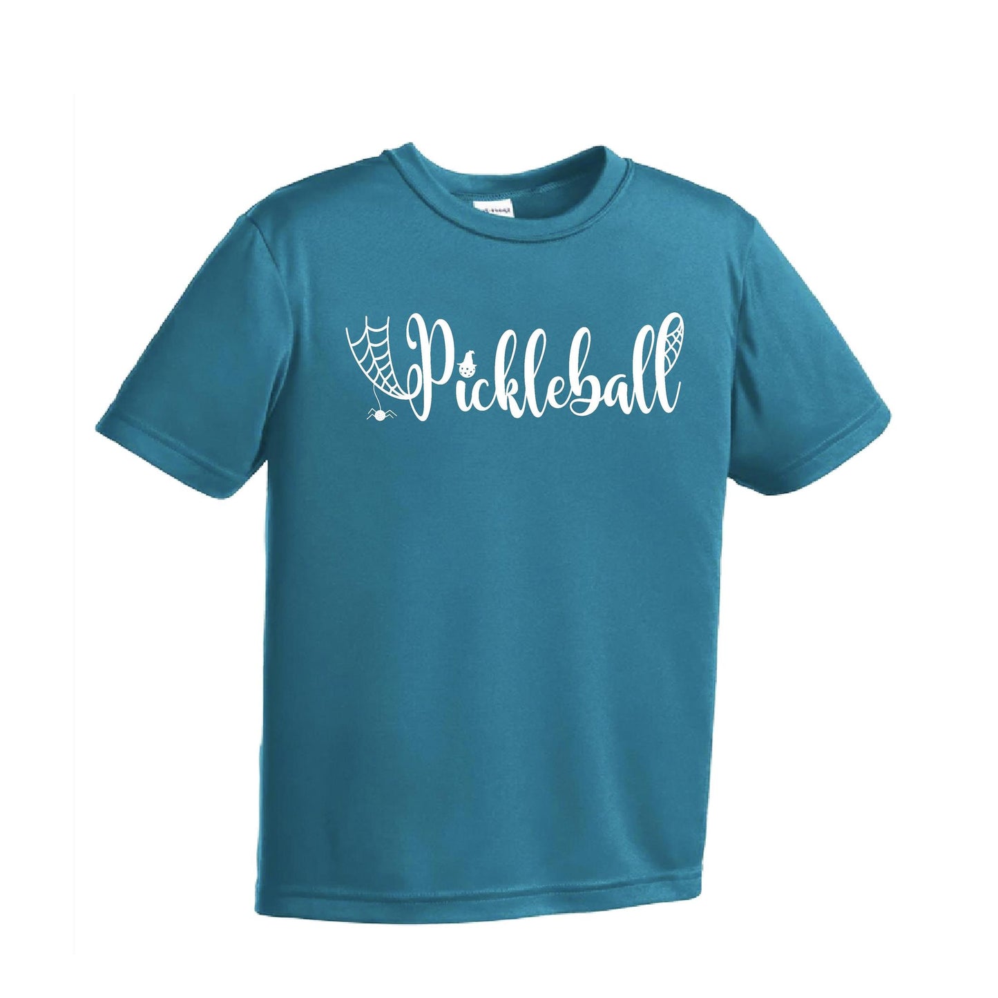 Spider Pickleball | Youth Short Sleeve Pickleball Performance T-Shirts | 100% Polyester