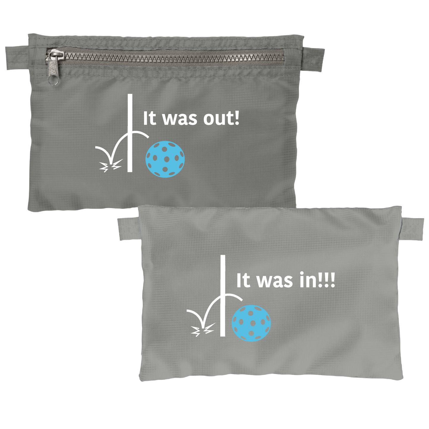 It was out! It was in!!! | Pickleball Cosmetic Stash Pouch Bag | Small Size Court Stash Bag