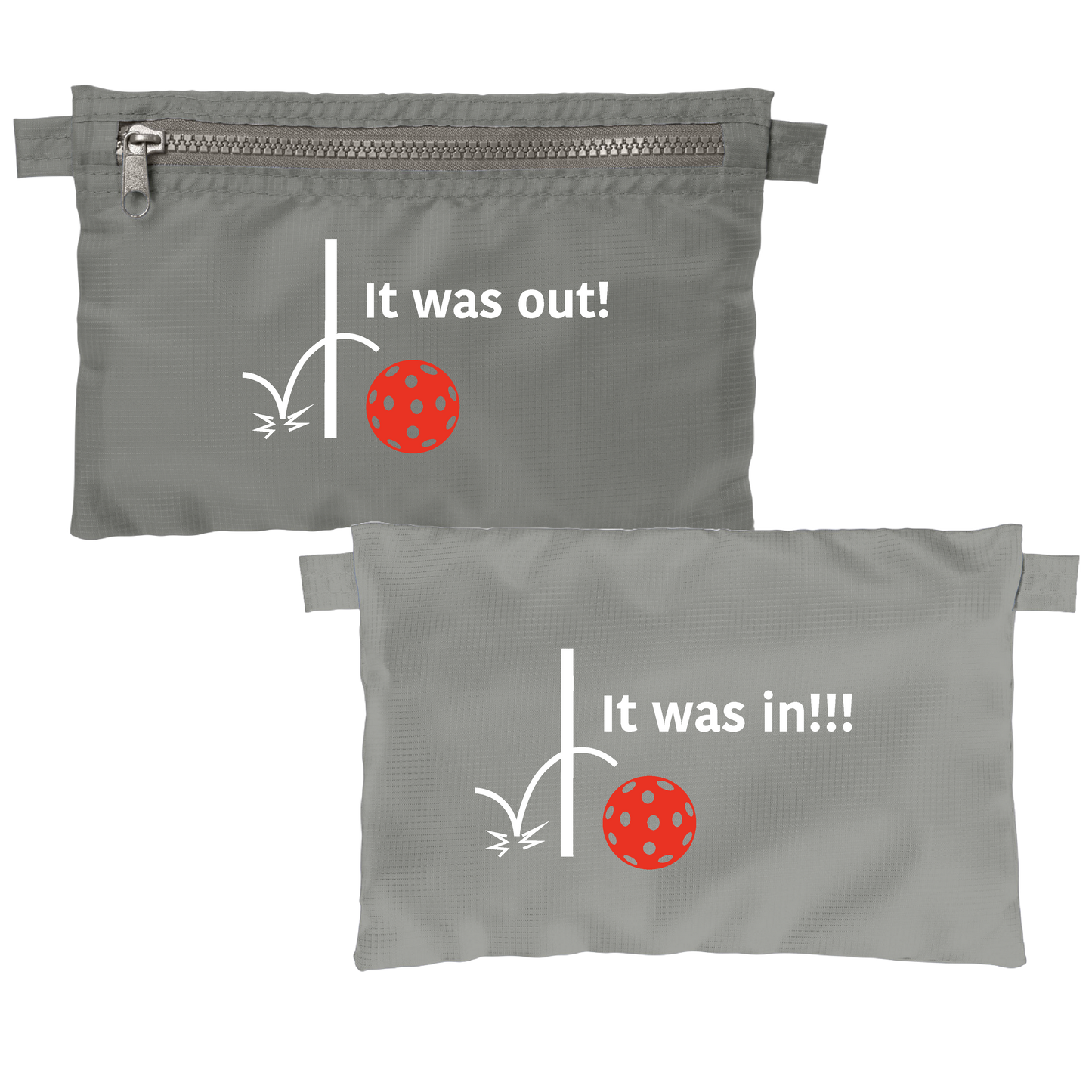 It was out! It was in!!! | Pickleball Cosmetic Stash Pouch Bag | Small Size Court Stash Bag