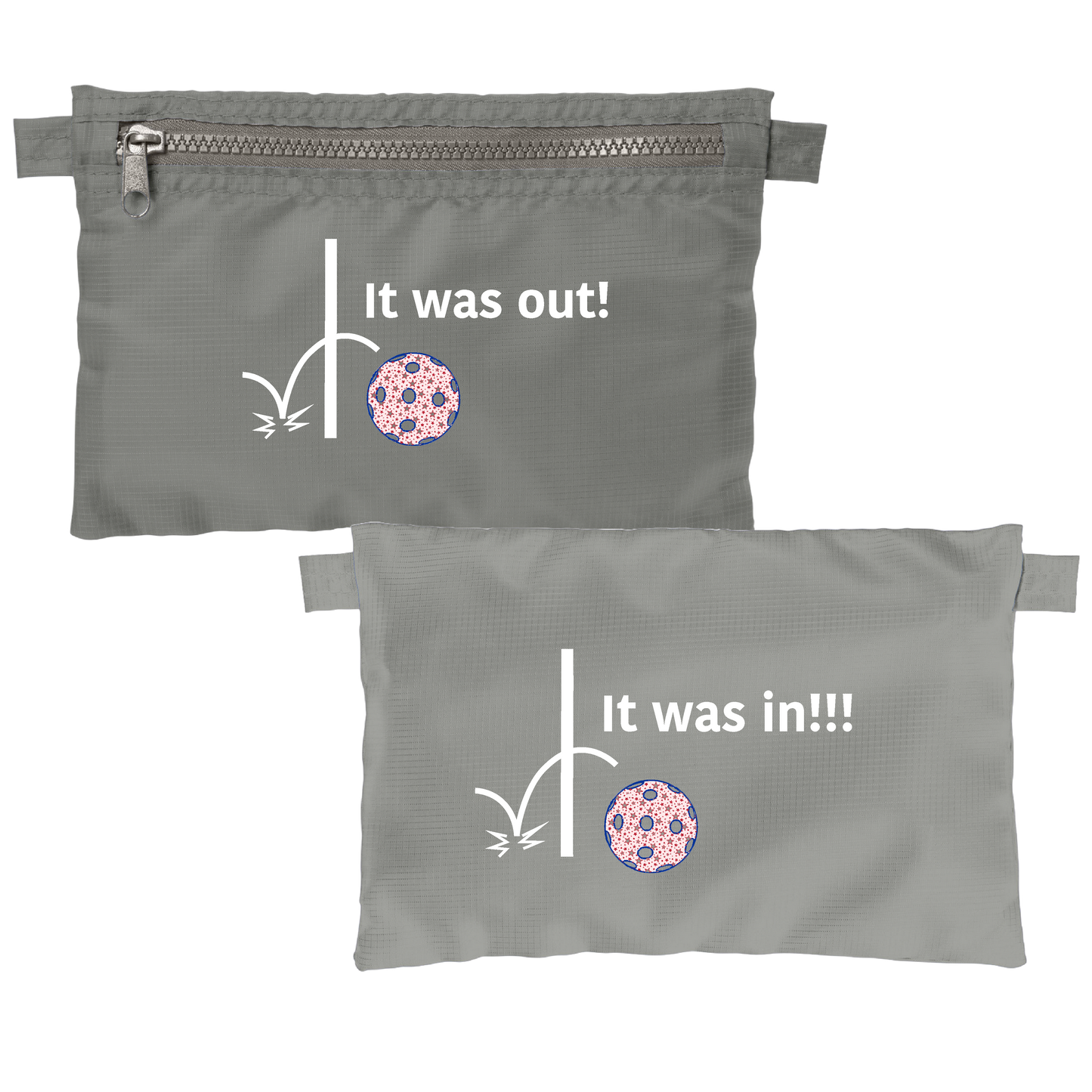 It was out! It was in!!! | Pickleball Cosmetic Stash Pouch Bag | Small Size Court Stash Bag