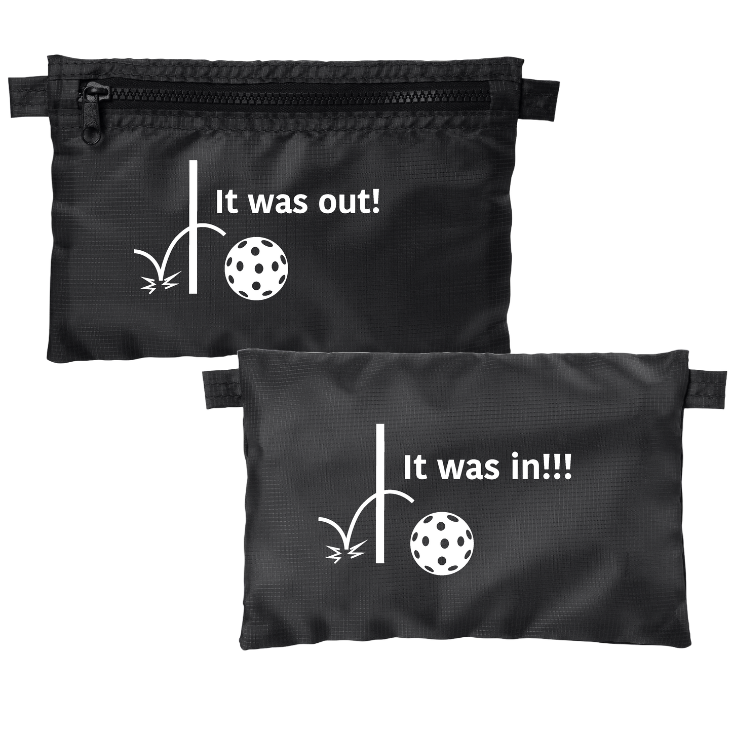 It was out! It was in!!! | Pickleball Cosmetic Stash Pouch Bag | Small Size Court Stash Bag