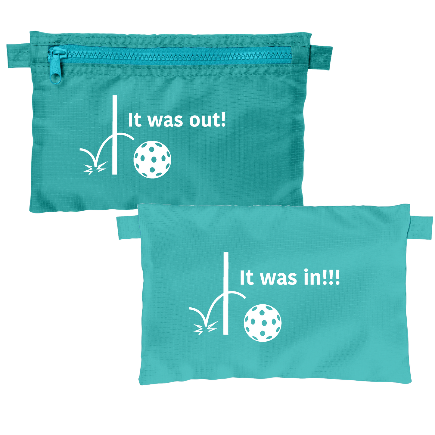 It was out! It was in!!! | Pickleball Cosmetic Stash Pouch Bag | Small Size Court Stash Bag