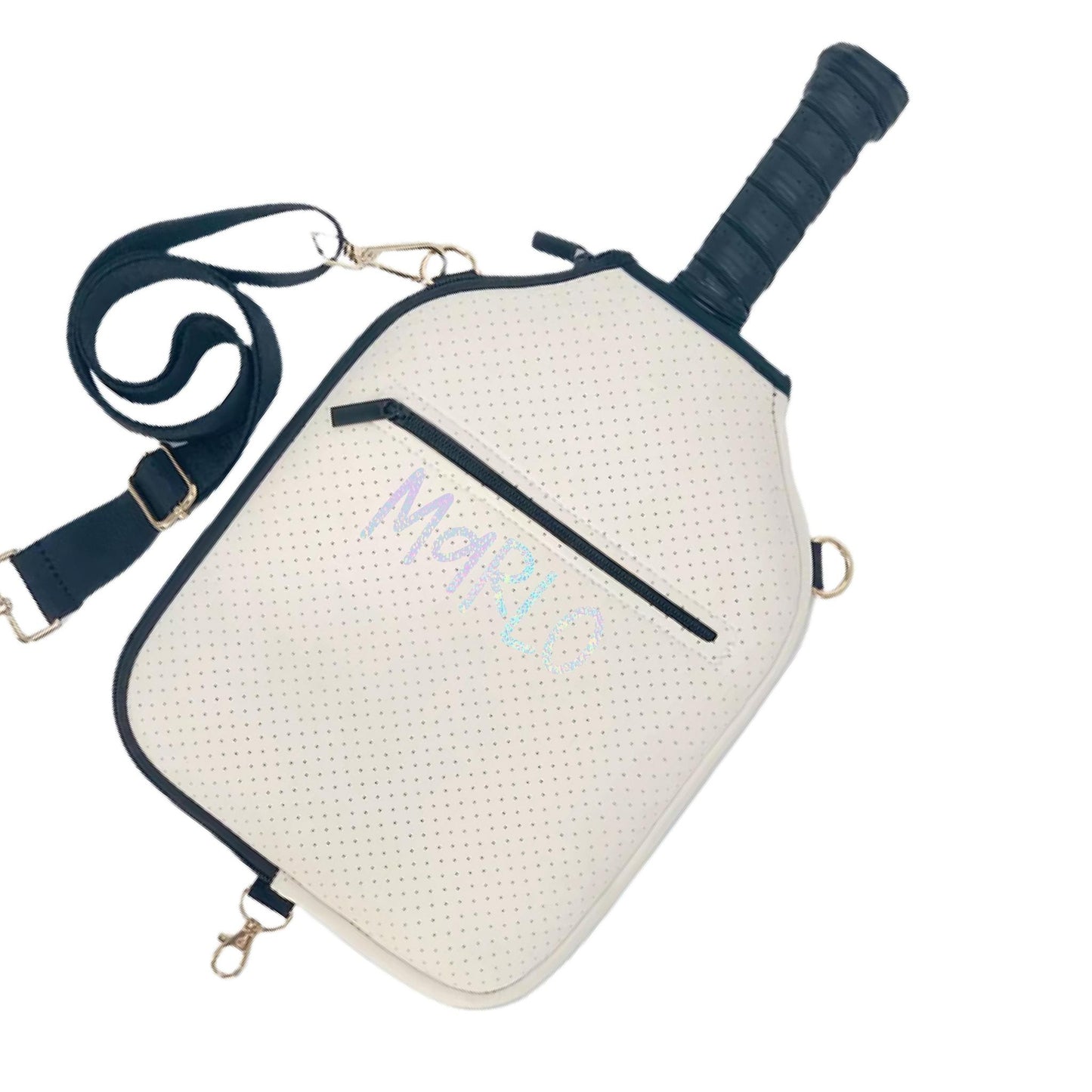 "Stealthy" Pickleball Paddle Cover With Zippered Pouch | Personalized Pickleball Paddle Cover | Court Paddle Cover