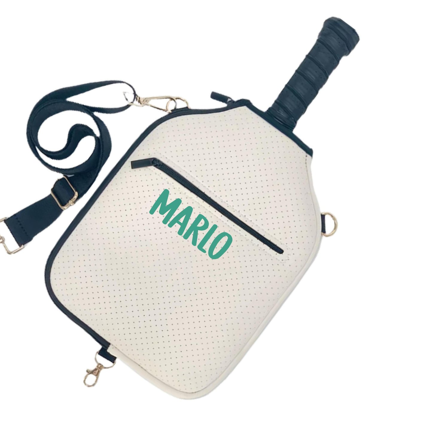 "Stealthy" Pickleball Paddle Cover With Zippered Pouch | Personalized Pickleball Paddle Cover | Court Paddle Cover