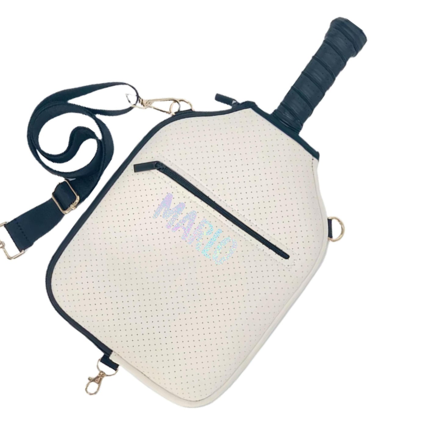 "Stealthy" Pickleball Paddle Cover With Zippered Pouch | Personalized Pickleball Paddle Cover | Court Paddle Cover