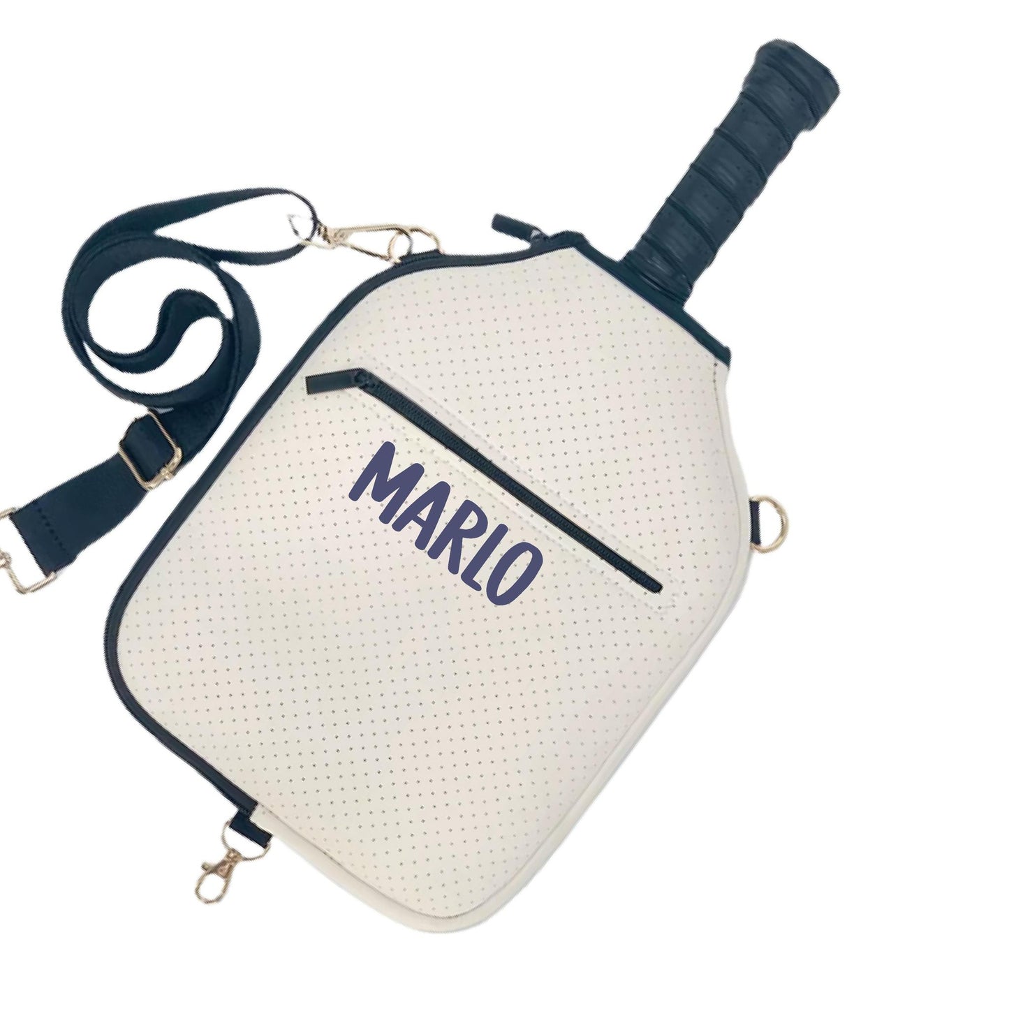 "Stealthy" Pickleball Paddle Cover With Zippered Pouch | Personalized Pickleball Paddle Cover | Court Paddle Cover