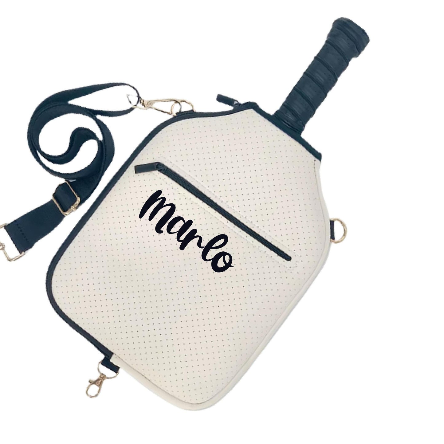 "Stealthy" Pickleball Paddle Cover With Zippered Pouch | Personalized Pickleball Paddle Cover | Court Paddle Cover
