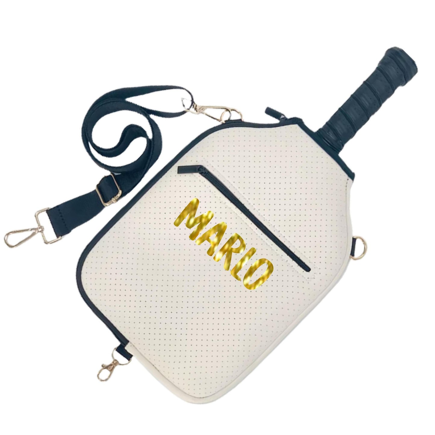 "Stealthy" Pickleball Paddle Cover With Zippered Pouch | Personalized Pickleball Paddle Cover | Court Paddle Cover