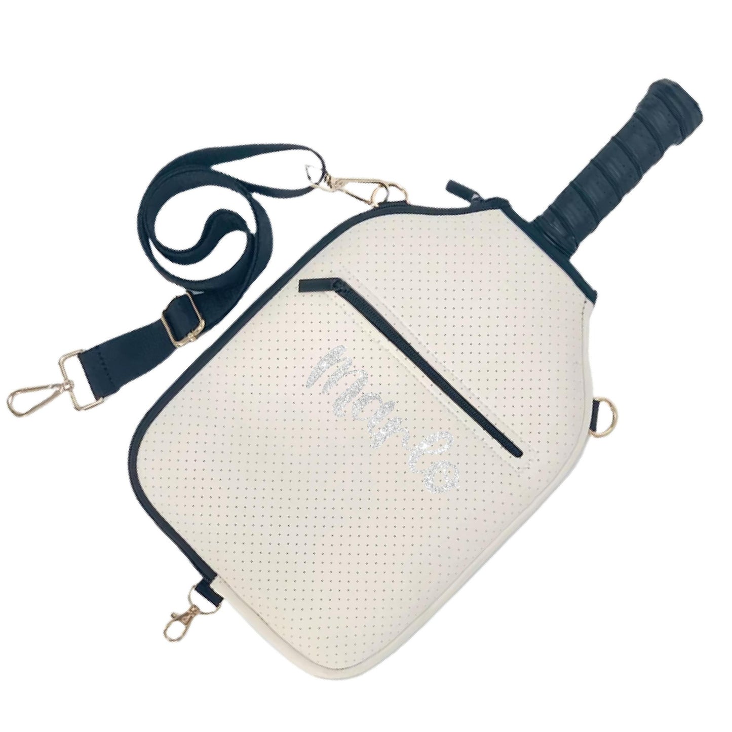 "Stealthy" Pickleball Paddle Cover With Zippered Pouch | Personalized Pickleball Paddle Cover | Court Paddle Cover