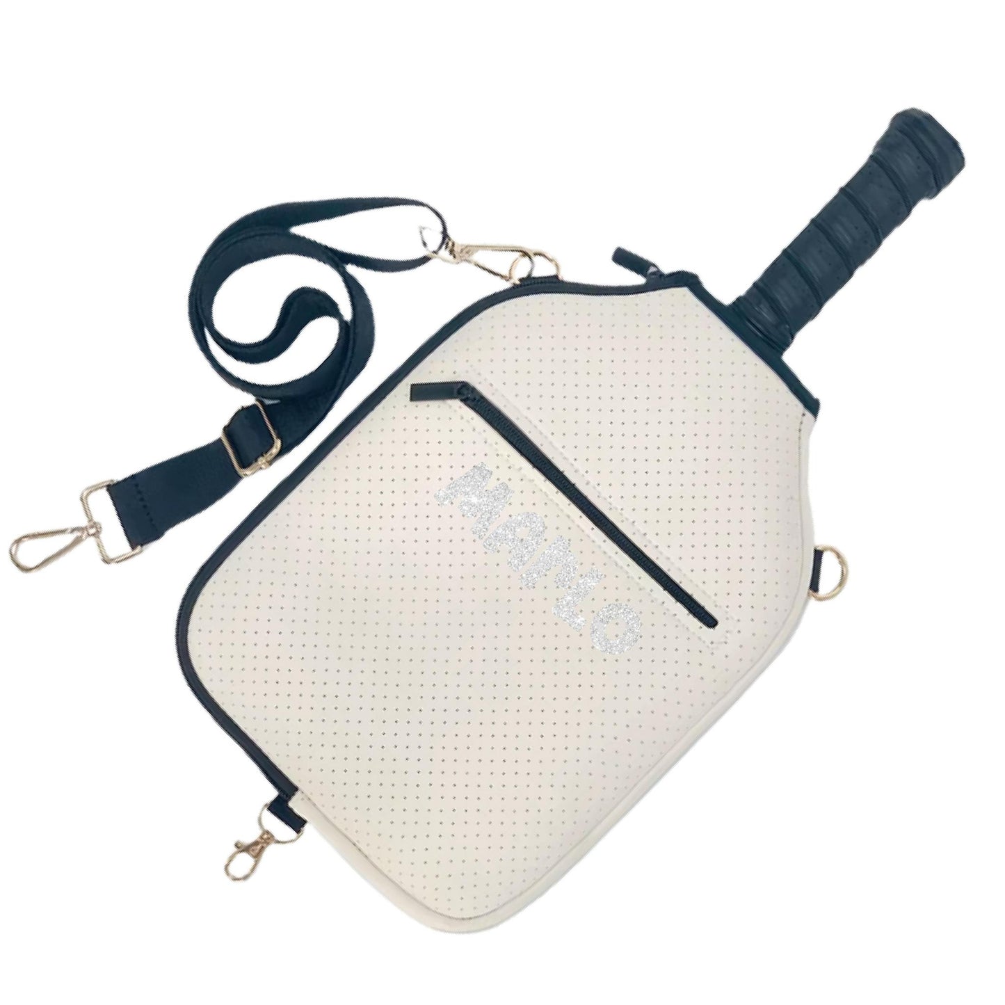 "Stealthy" Pickleball Paddle Cover With Zippered Pouch | Personalized Pickleball Paddle Cover | Court Paddle Cover