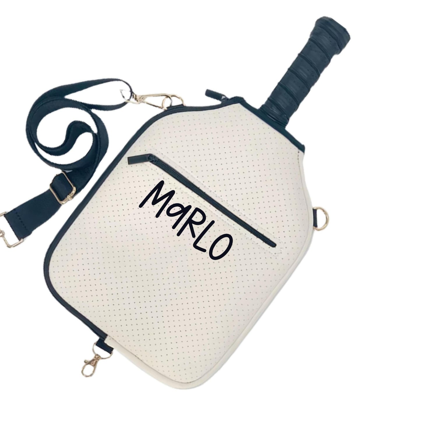 "Stealthy" Pickleball Paddle Cover With Zippered Pouch | Personalized Pickleball Paddle Cover | Court Paddle Cover