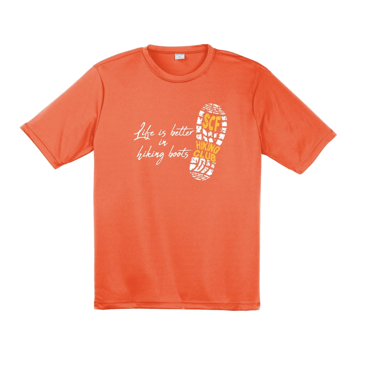 Sun City Festival Hiking Club | Men's Short Sleeve Athletic Performance T-Shirt | 100% Polyester