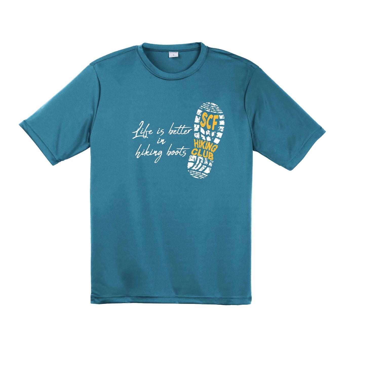 Sun City Festival Hiking Club | Men's Short Sleeve Athletic Performance T-Shirt | 100% Polyester