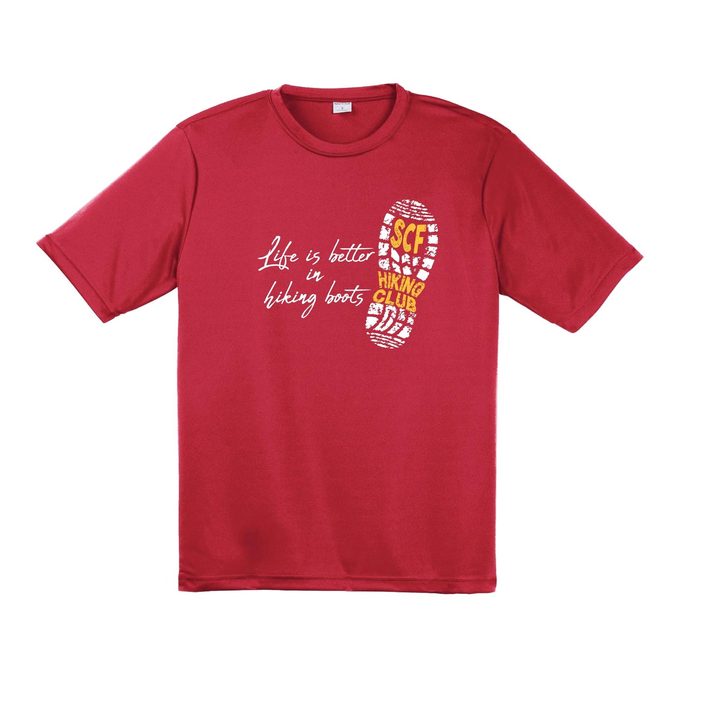 Sun City Festival Hiking Club | Men's Short Sleeve Athletic Performance T-Shirt | 100% Polyester