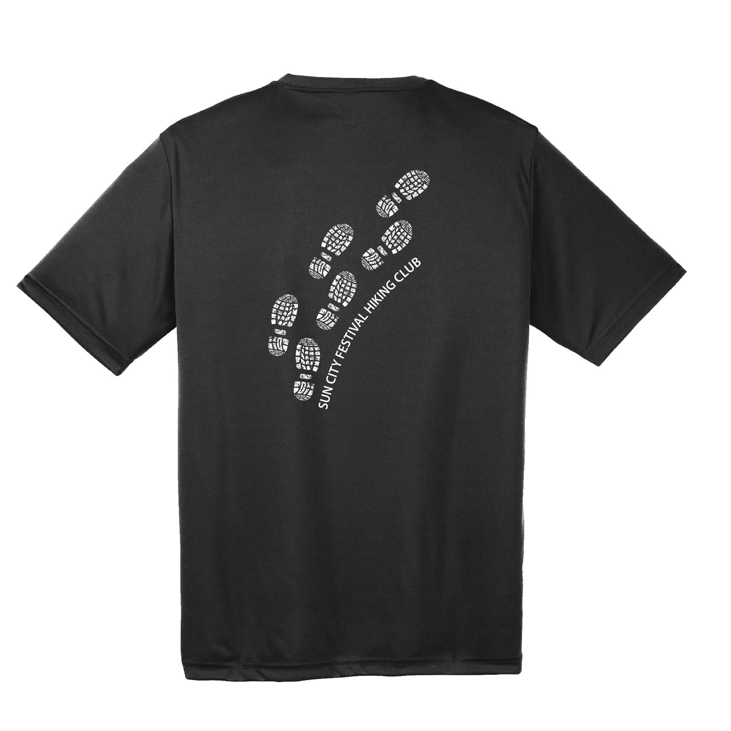 Sun City Festival Hiking Club | Men's Short Sleeve Athletic Performance T-Shirt | 100% Polyester