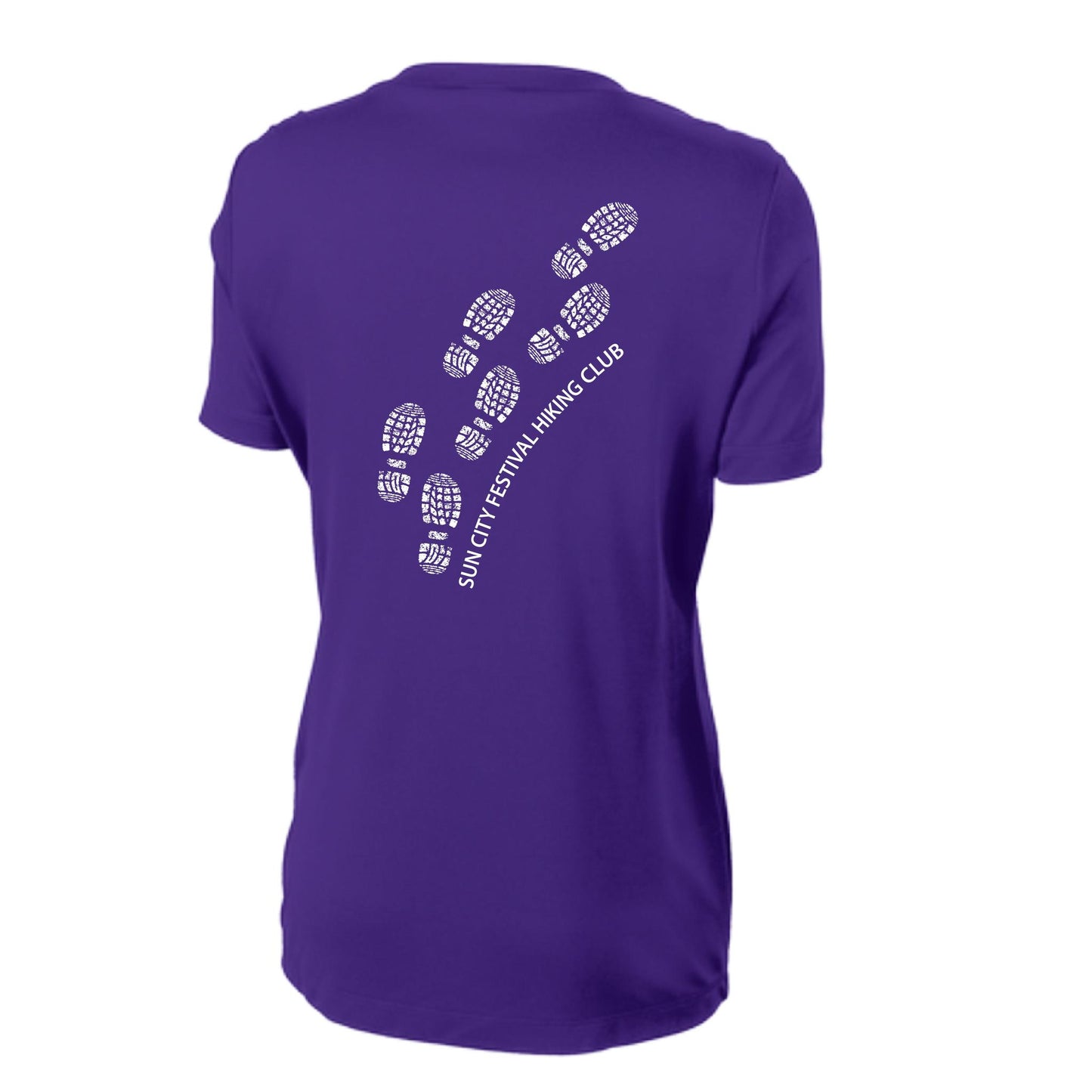 Sun City Festival Hiking Club | Women’s Short Sleeve Crewneck Hiking Performance T-Shirts | 100% Polyester
