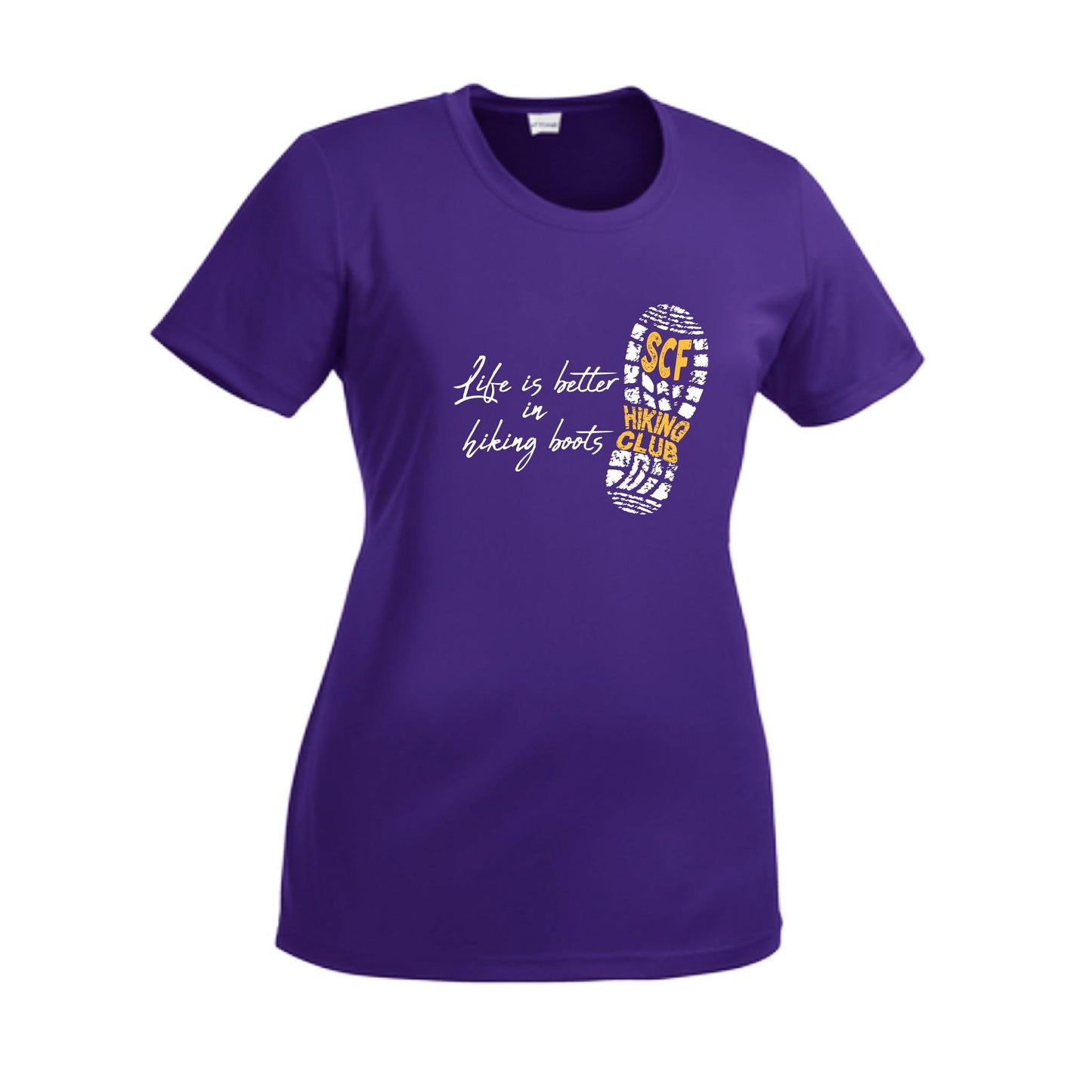 Sun City Festival Hiking Club | Women’s Short Sleeve Crewneck Hiking Performance T-Shirts | 100% Polyester