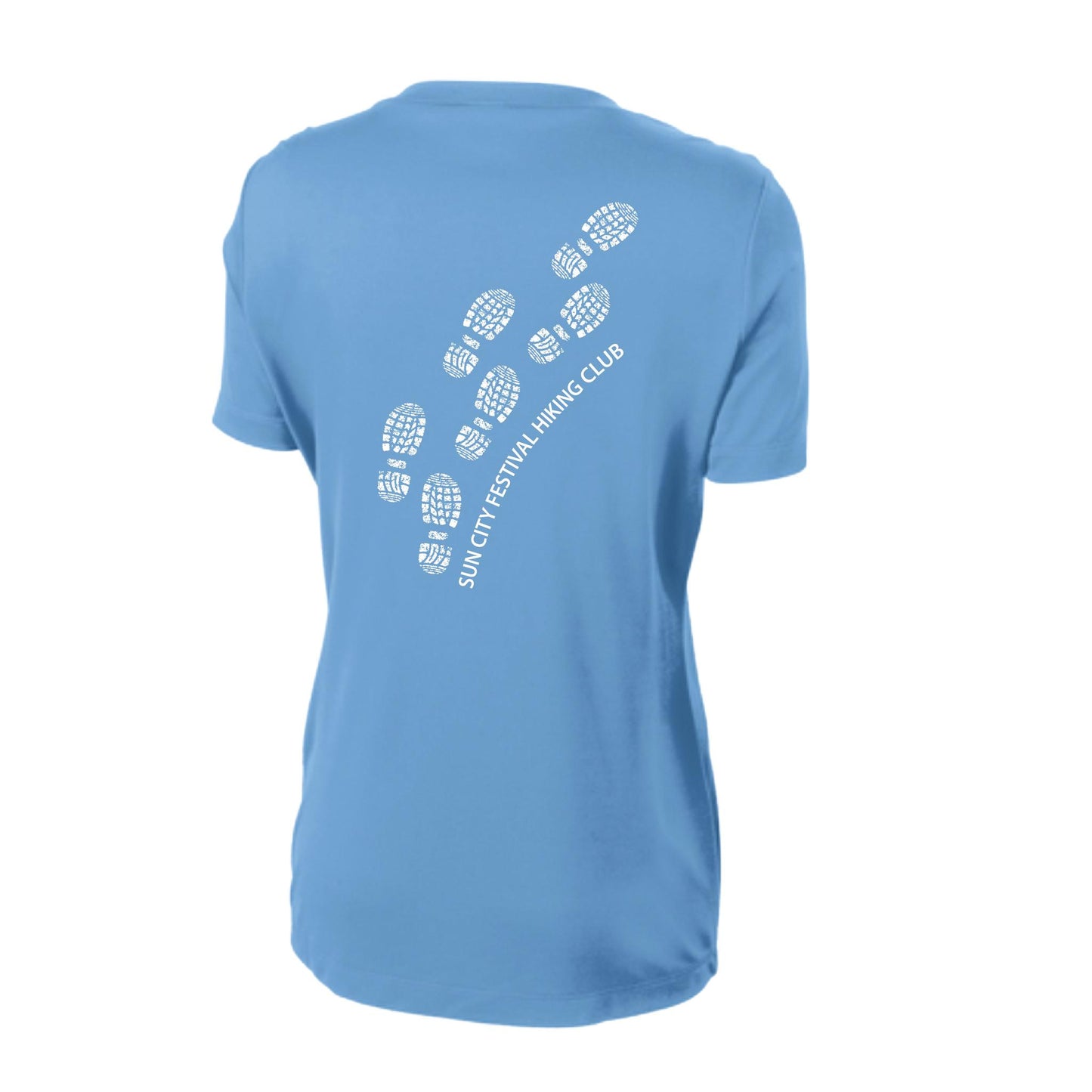 Sun City Festival Hiking Club | Women’s Short Sleeve Crewneck Hiking Performance T-Shirts | 100% Polyester