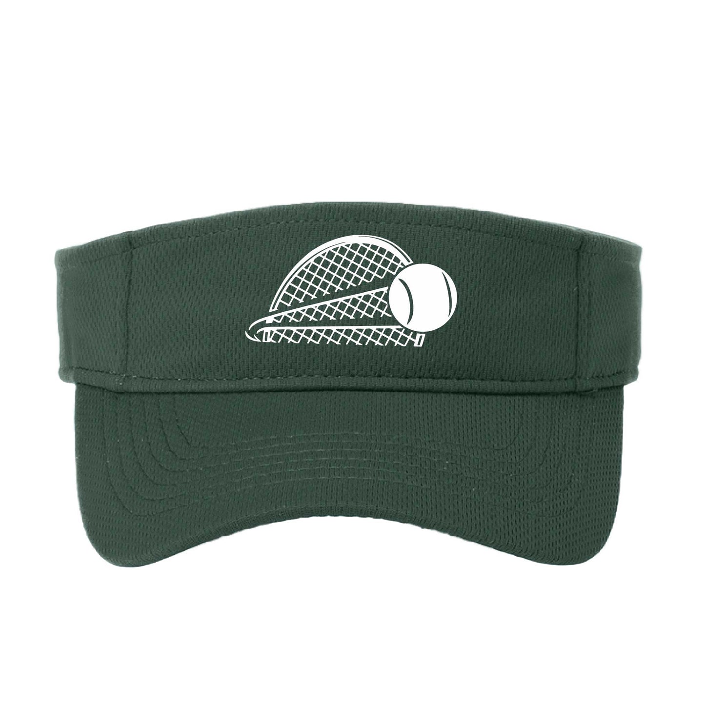 Half Racquet | Tennis Visors | Moisture Wicking 100% Polyester
