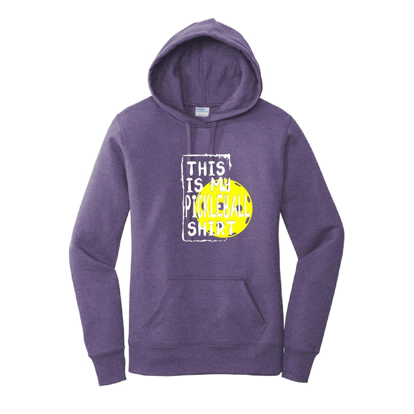 This Is My Pickleball Shirt | Women’s Fitted Hoodie Pickleball Sweatshirts | 50% Cotton 50% Poly Fleece