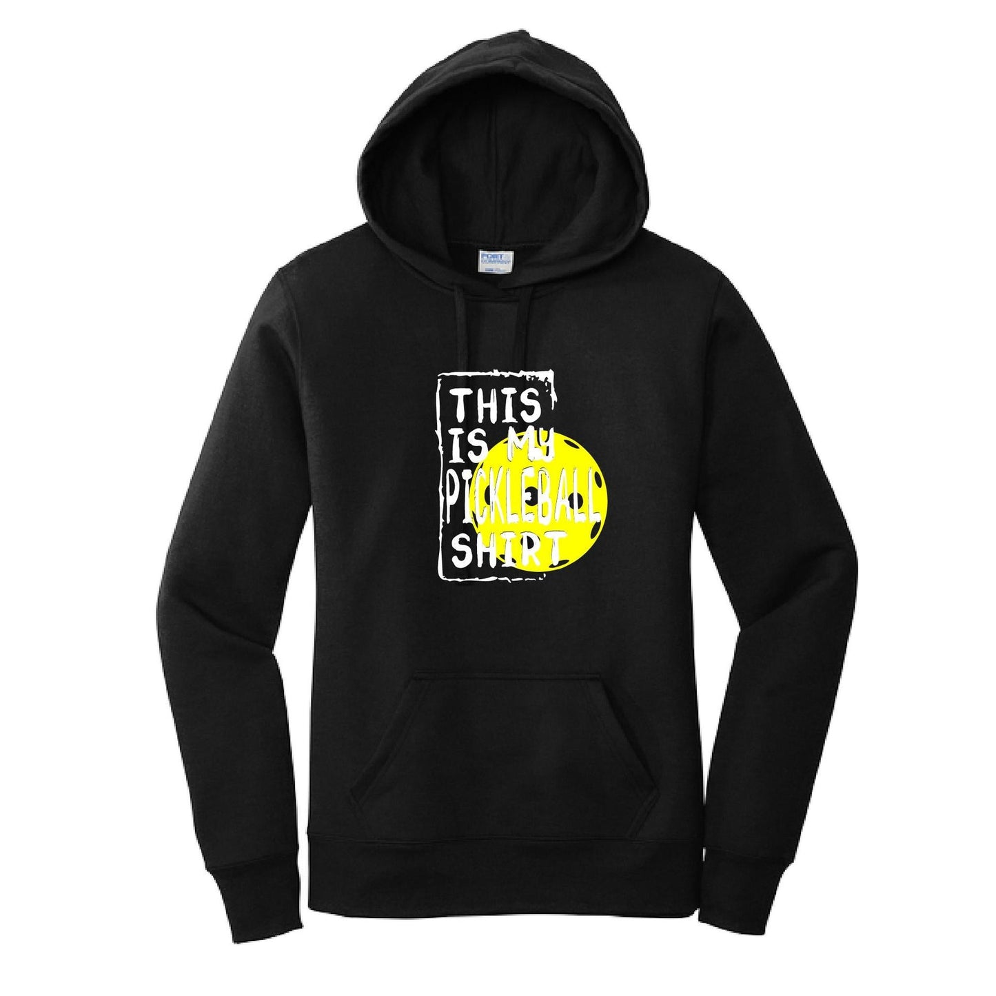 This Is My Pickleball Shirt | Women’s Fitted Hoodie Pickleball Sweatshirts | 50% Cotton 50% Poly Fleece