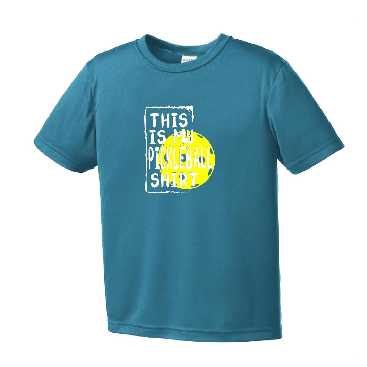 This Is My Pickleball Shirt | Youth Short Sleeve Pickleball Performance T-Shirts | 100% Polyester
