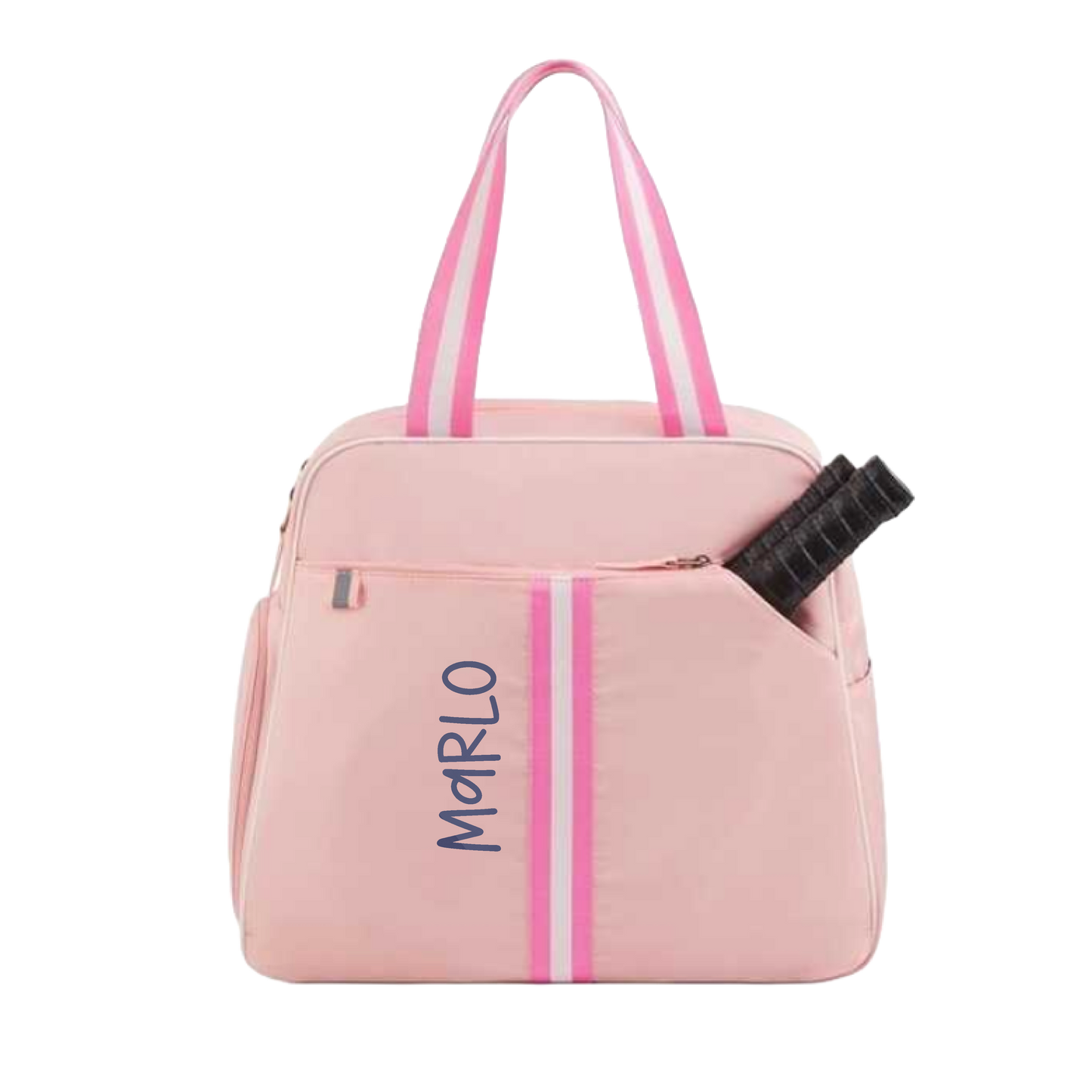 "Timeless" Pink Pickleball Bag (Free Customization) | Pickleball Sports Bag | Medium Size Court Bag